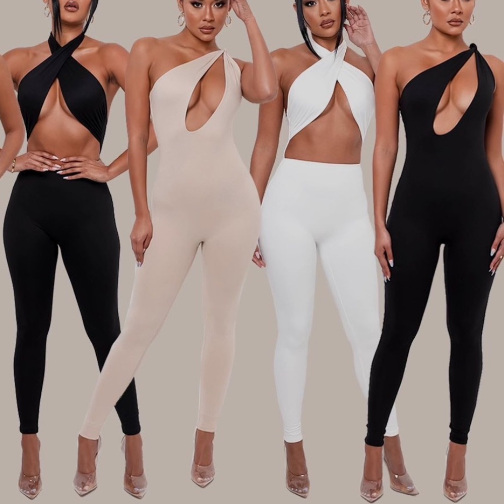 My outfit online WHITE JUMPSUIT -NWT